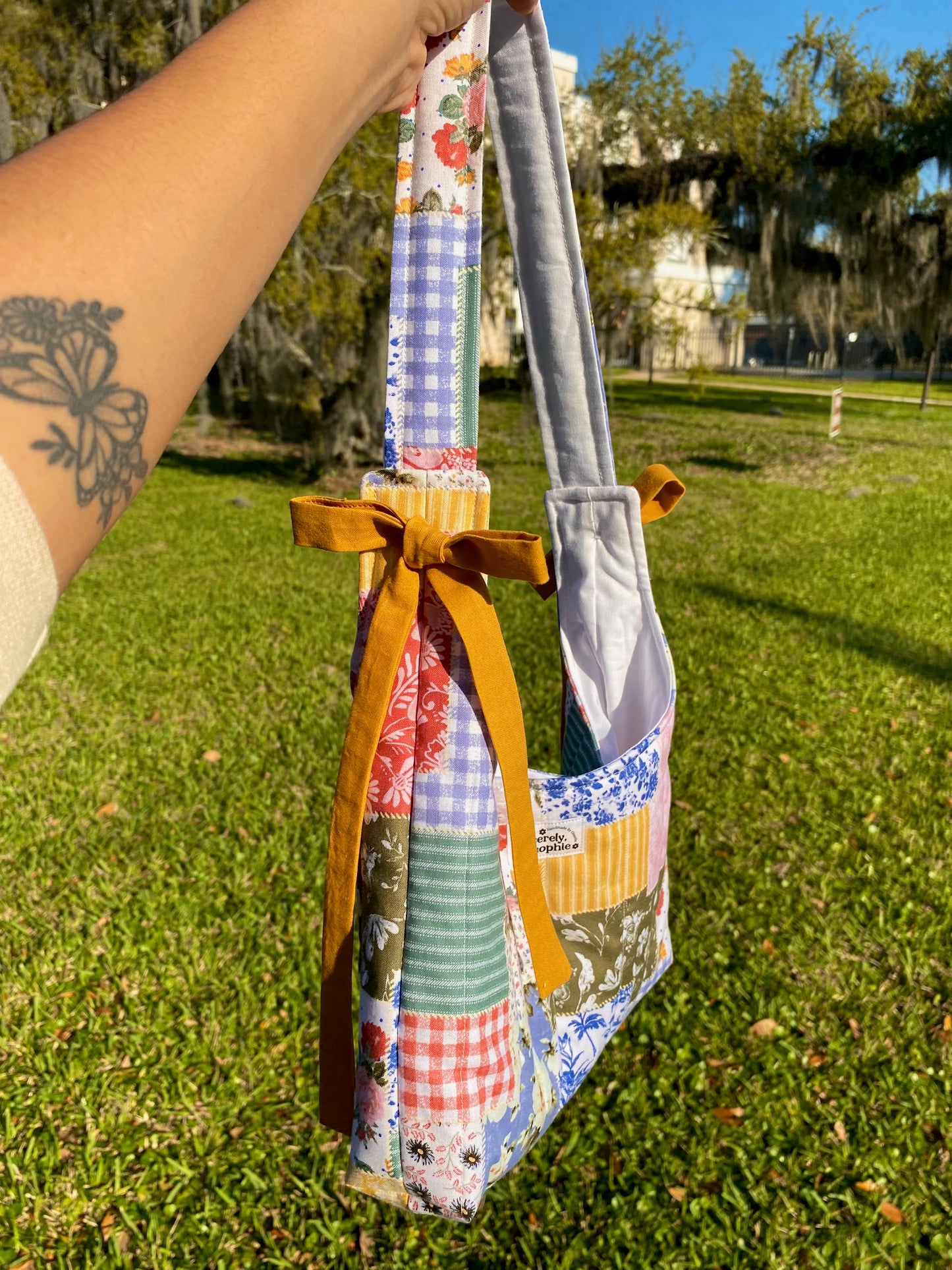 Trendy Patchwork Slouchy Purse