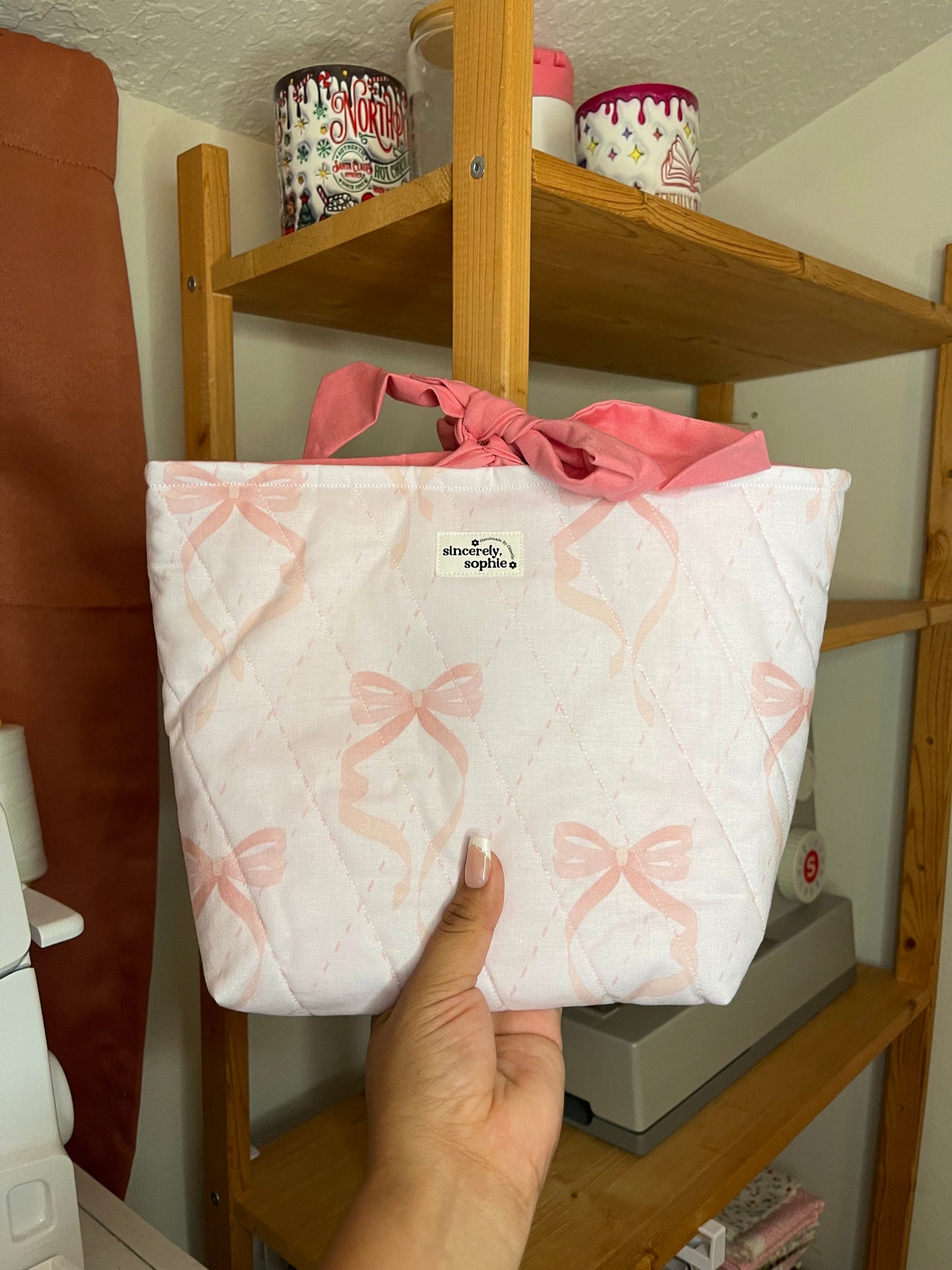 Pink Bow Bible Sleeve