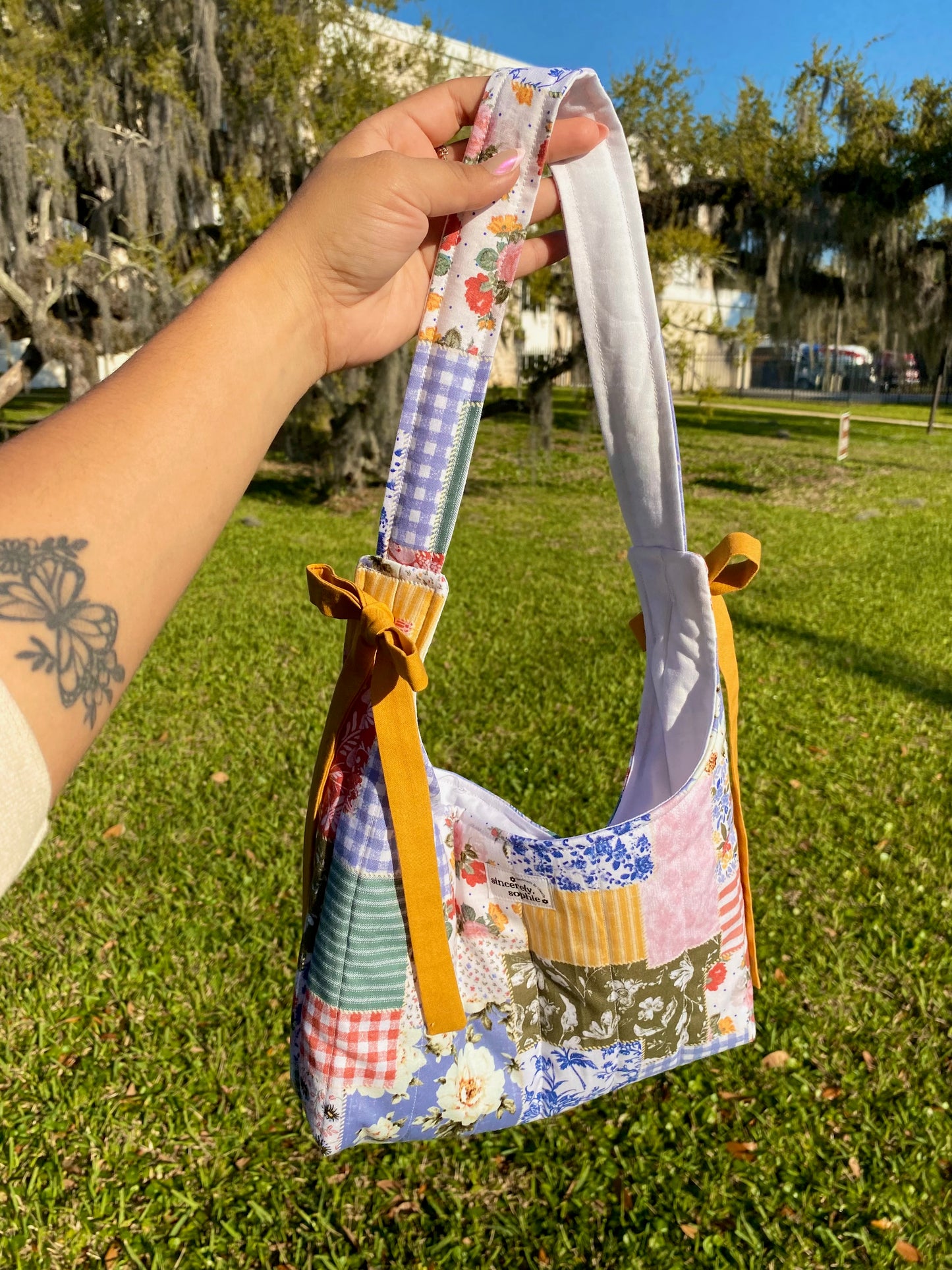 Trendy Patchwork Slouchy Purse