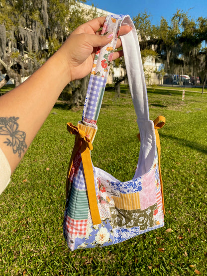 Trendy Patchwork Slouchy Purse